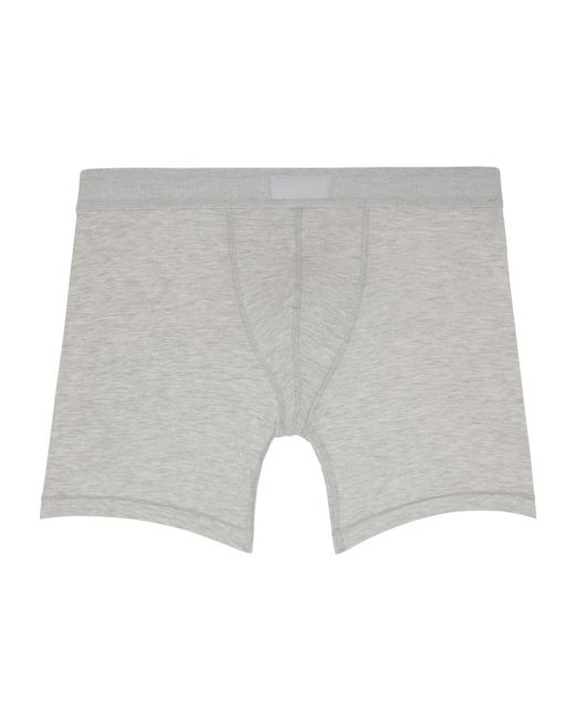 Skims Gray Logo Boxer Briefs Three-Pack for men