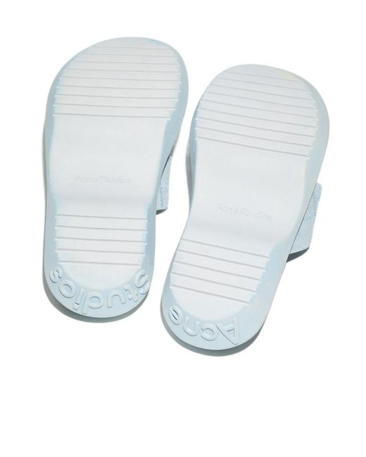 Acne Blue Thong-Strap Slip-On Sandals