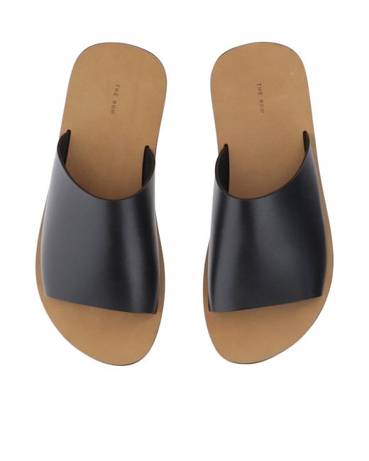 The Row Multicolor Charlie Leather Flat Sandals