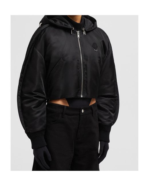 Moncler Black X Willow Smith Malek Hooded Short Down Jacket