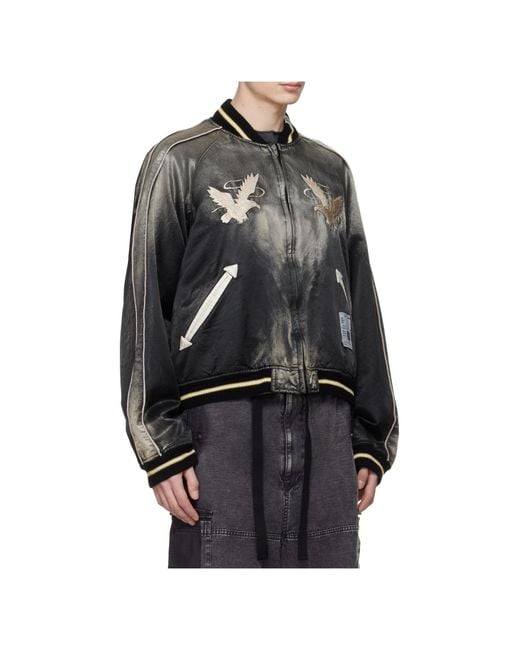 Maison Mihara Yasuhiro Gray Bomber Jacket for men