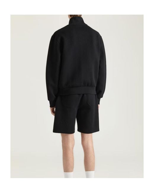 Givenchy Black Herringbone Sweatshirt With Jacquard for men
