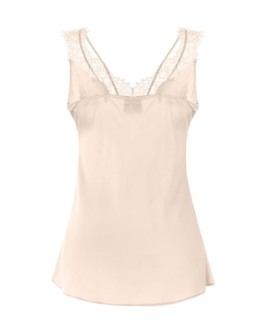 Pinko Natural Lydia Lace Detailed Top