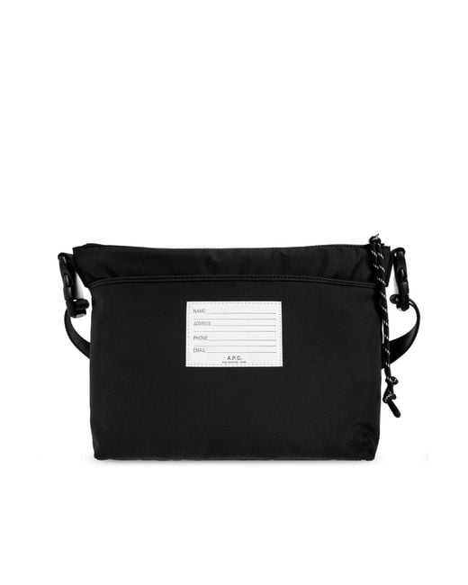 A.P.C. White Trek Buckle Crossbody Bag for men