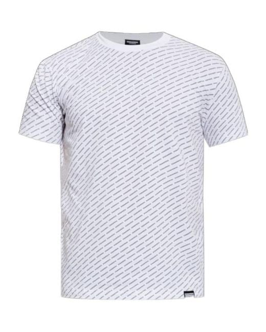 DSquared² White Round Neck Short-Sleeved Underwear for men