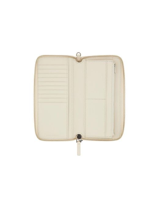 Marc Jacobs White Continental Zipped Wallet