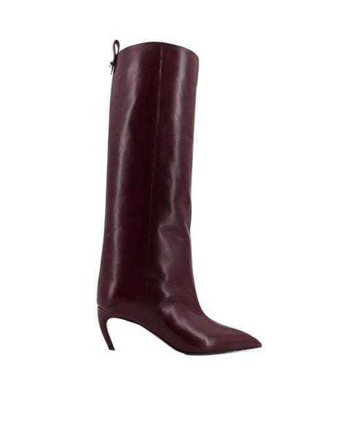 The Attico Brown The Lea Pointed Toe Boots