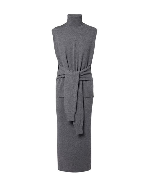 Rohe Gray Layered Turtleneck Dress