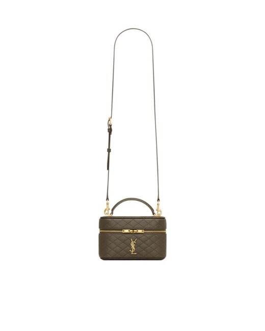 Saint Laurent White Gaby Vanity Bag