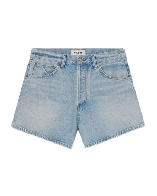 Agolde Blue Leith Short