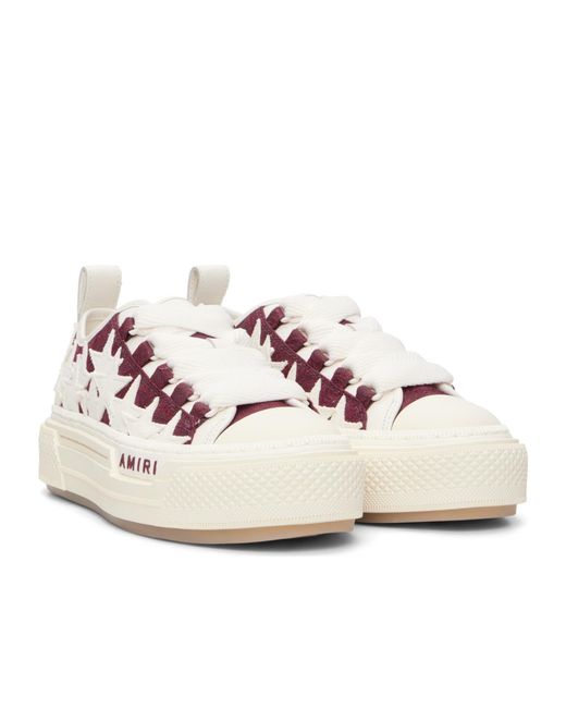 Amiri Pink Ma Low-Top Lace-Up Casual Sneakers