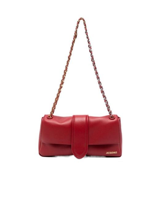Jacquemus Red The Bambino Chaîne Shoulder Bag