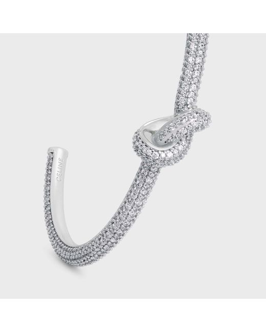Céline Metallic Knot Sparkle Cuff