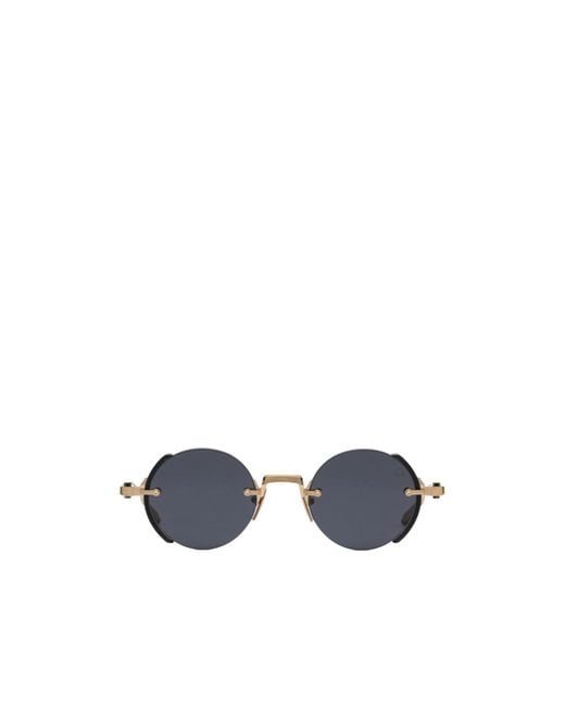 Akoni Blue Geometric Sunglasses for men