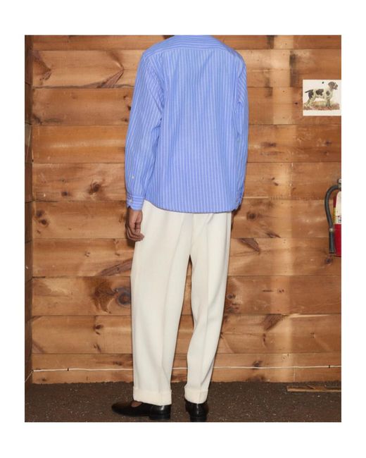 Bode Bluebell Long Sleeve Shirt for men