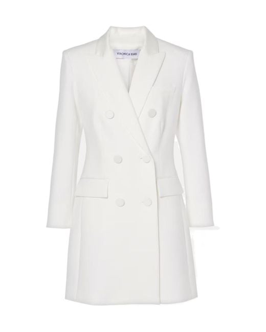 Veronica Beard White Elianna Blazer Minidress