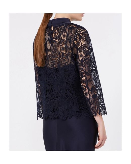 Max Mara Blue Lace Shirt