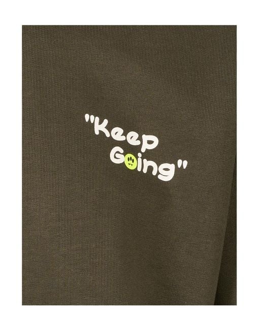 Barrow Green Crew-Neck Sweatshirt for men