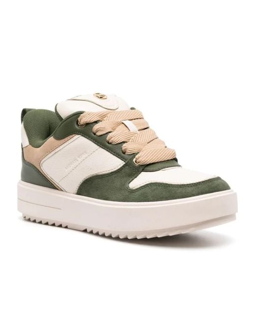 MICHAEL Michael Kors Metallic Rumi Round Toe Panelled Sneakers