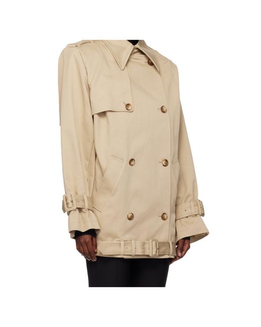Mugler Natural Buckle Double-Breasted Jacket