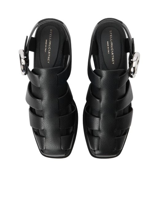 Stella McCartney Black Elyse Platform Sandals