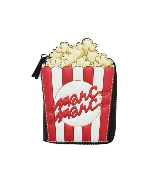 Marc Jacobs Red Popcorn Slim Compact Wallet