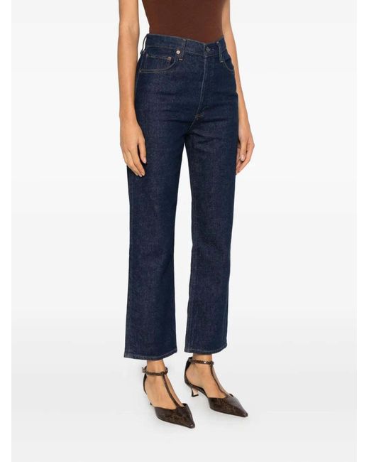 Agolde Blue Belt Loop Jeans
