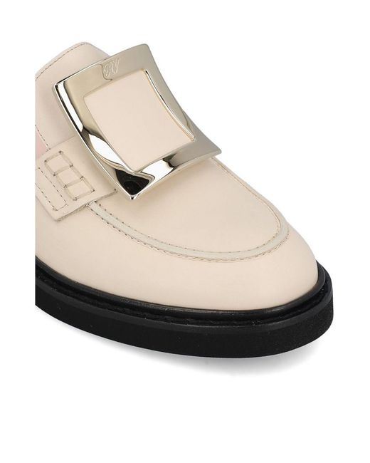 Roger Vivier White Round Toe Sandals