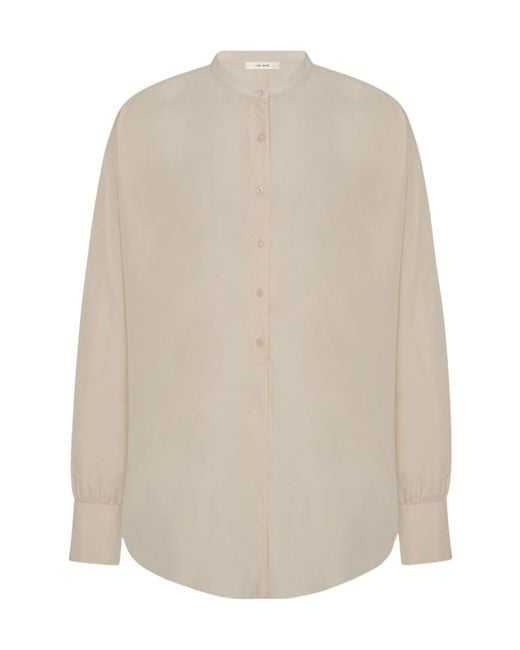 The Row White Long-Sleeved Shirt