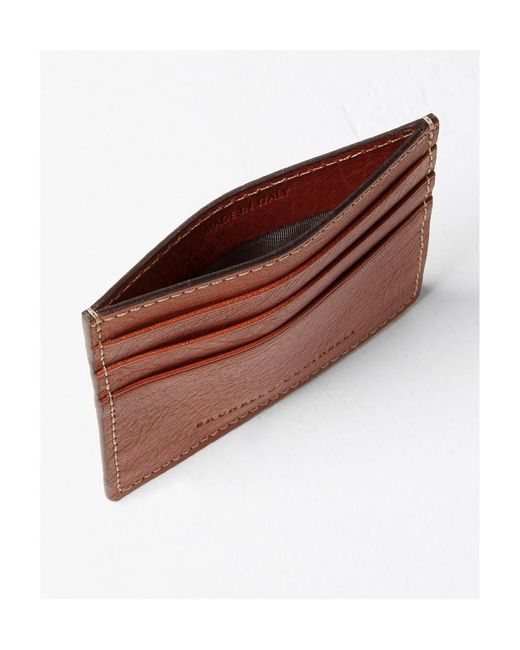 Brunello Cucinelli Red Logo Embossed Cardholder for men
