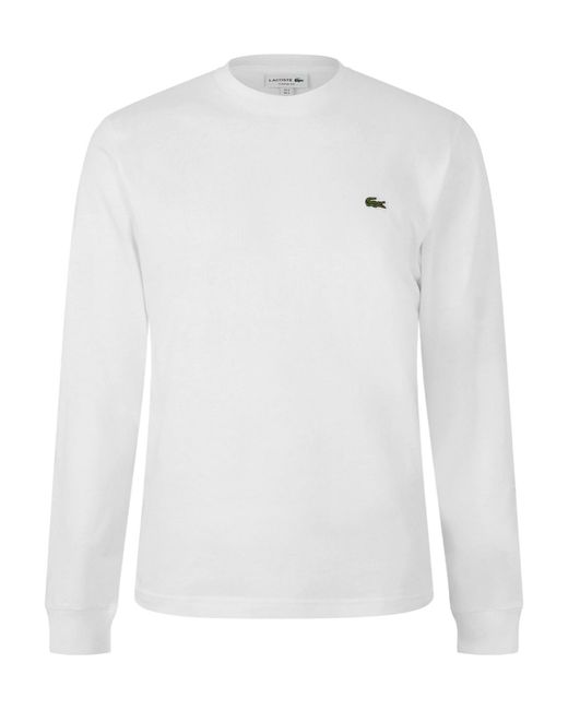 Lacoste White Longsleeve Tshirt for men