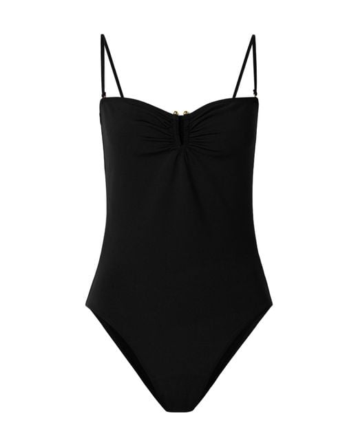 Nili Lotan Black Spaghetti Strap Swimsuit
