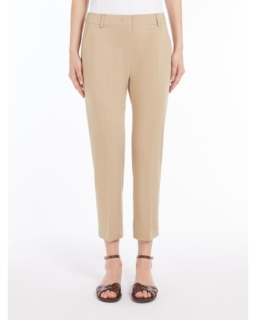 Max Mara Natural Pleat Detailed Tailored Trousers