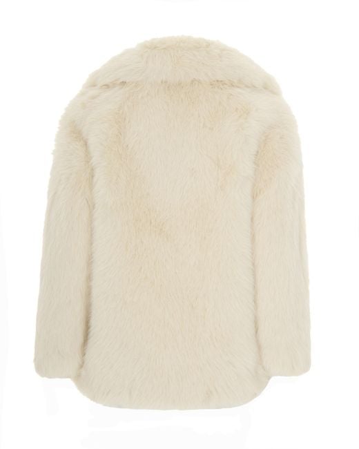 Liu Jo Natural Faux Fur Coat