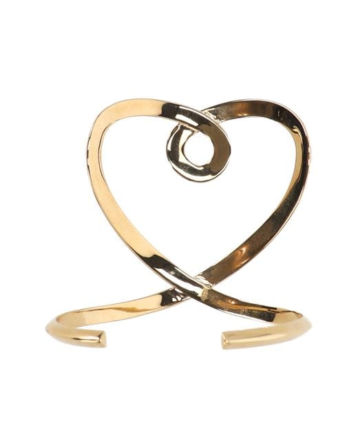 Chloé Metallic Heart-Shaped Knot Bracelet