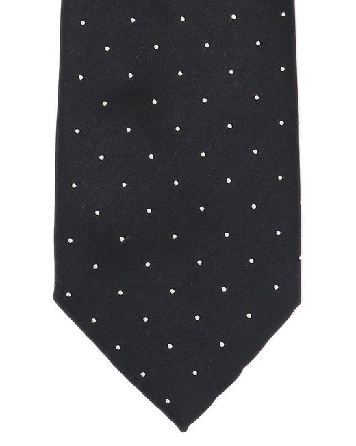Tom Ford Black Polka-Dot Satin Tie for men