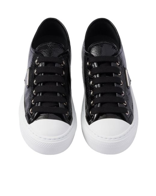 Prada Black Laced Sneakers