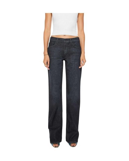 Mother Black Belt Loops Jeans