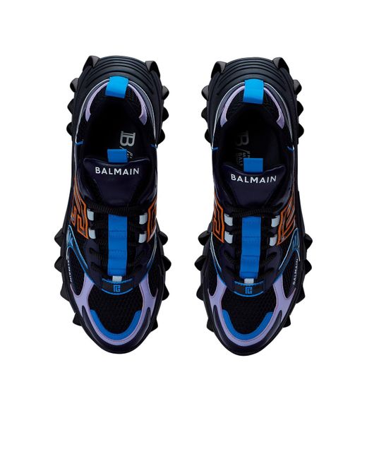Balmain Blue B-East Mesh Sneakers for men