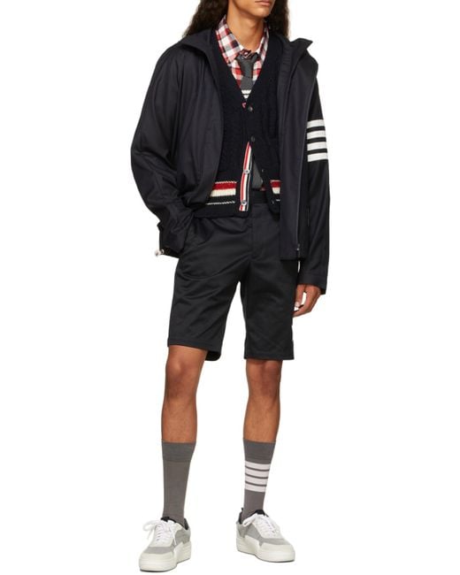 Thom Browne Blue Double-Zip Jacket for men