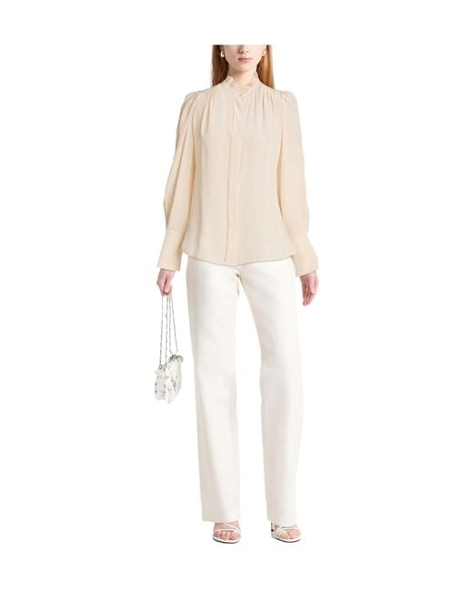 Isabel Marant White Solid Colour Shirts Blouses