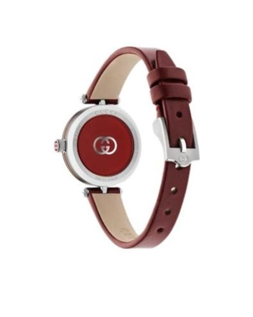 Gucci Red Model 2000 Watch, 24Mm