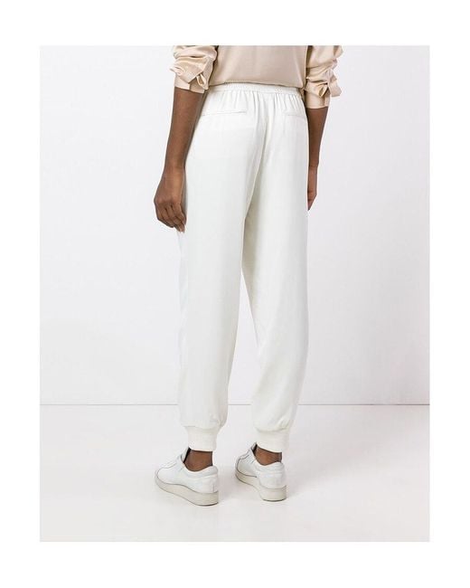DKNY White Loose Waist Casual Pants