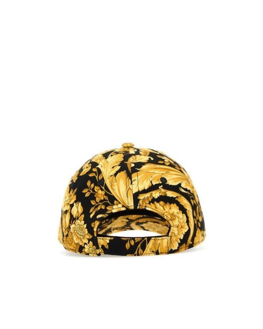 Versace Metallic Logo-Embroidered Baseball Cap for men