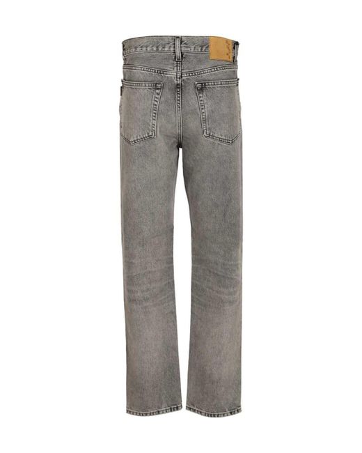 Haikure Gray Logo Patch Classic Jeans for men