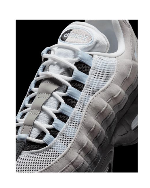 Nike Gray Air Max 95 Lace-Up Sneakers for men