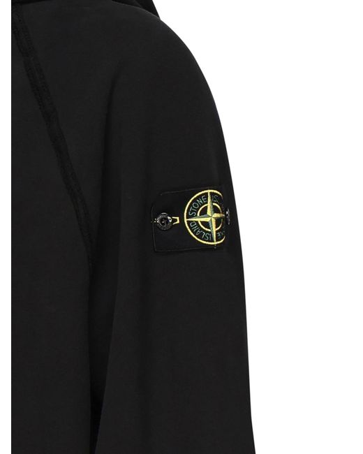 Stone Island Black Long-Sleeve Sweatshirt for men