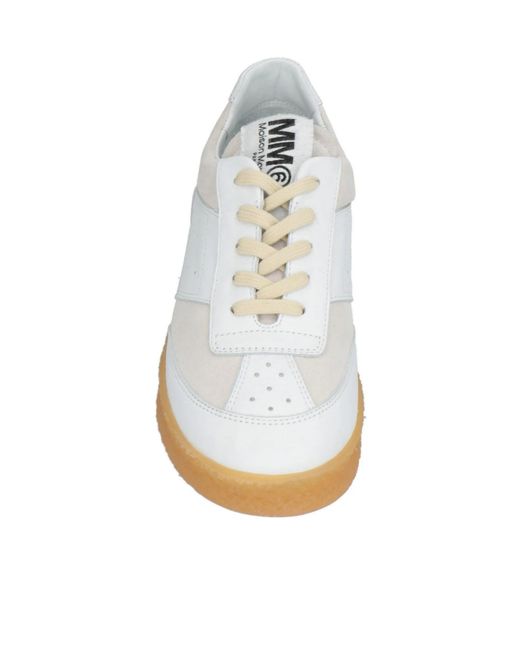 MM6 by Maison Margiela White Low-Top Casual Shoes