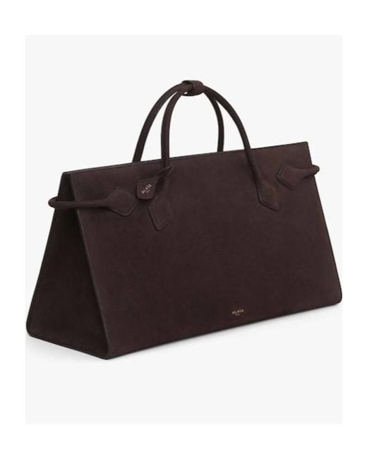 Alaïa Brown Alaïa Le Teckel Top Handle Bag