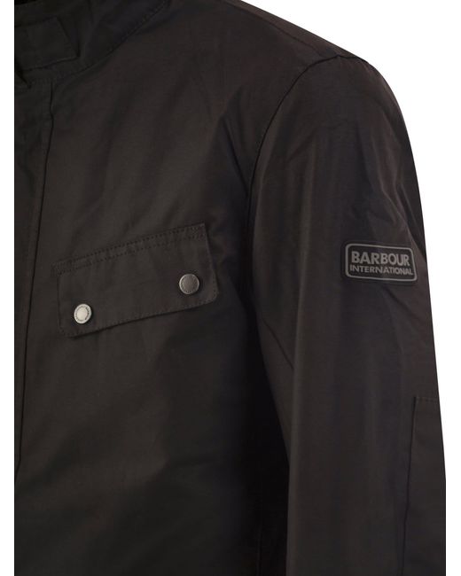 Barbour Black Buttoned Long-Sleeved Jacket for men